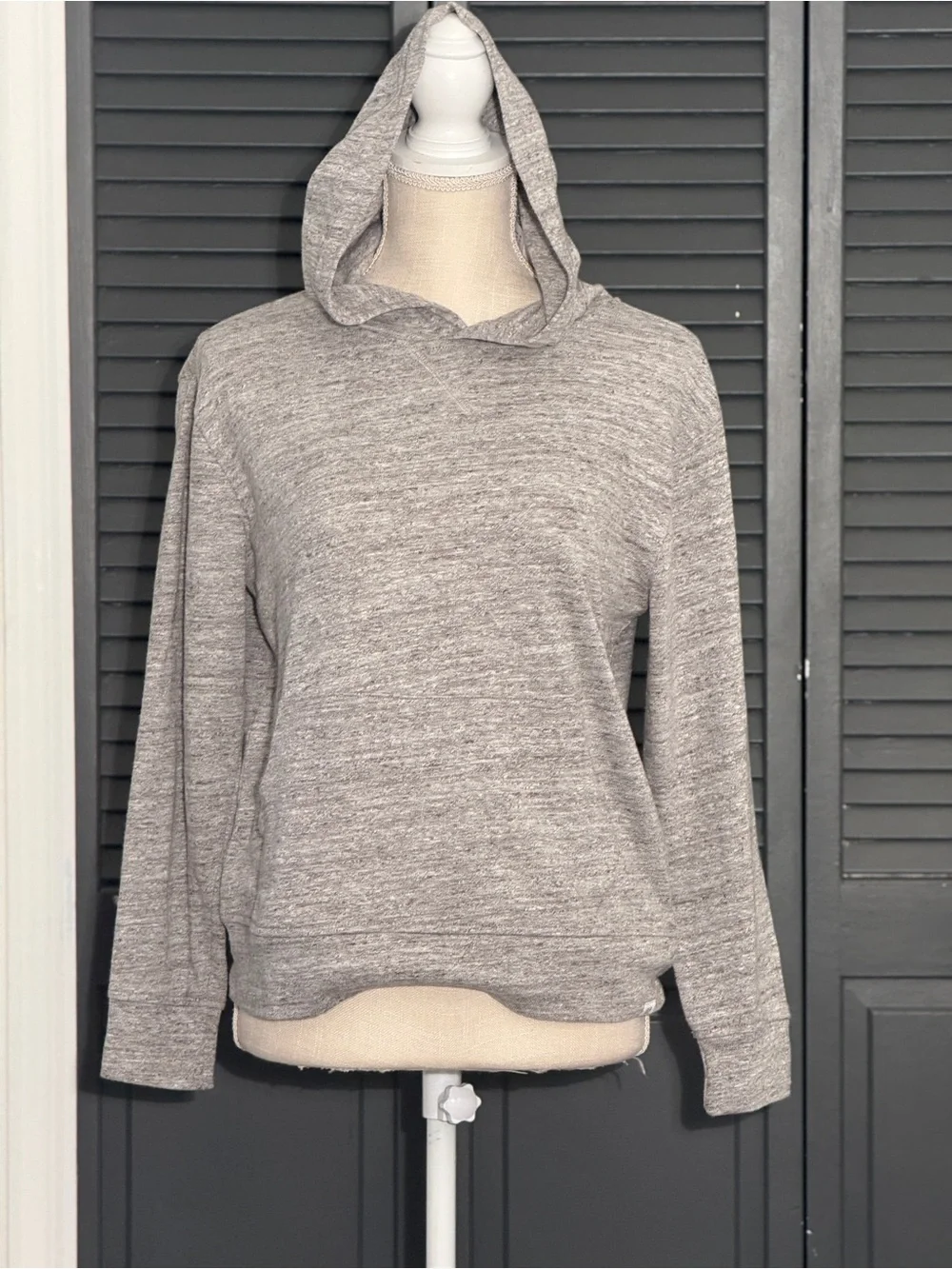 GAP Kids Gray Heathered Knit Pullover Hoodie Sweatshirt Youth XL 12-13